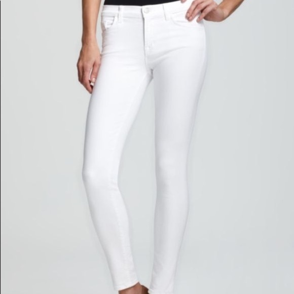 J Brand Denim - J Brand White Mid Rise Skinny Jeans Size 26